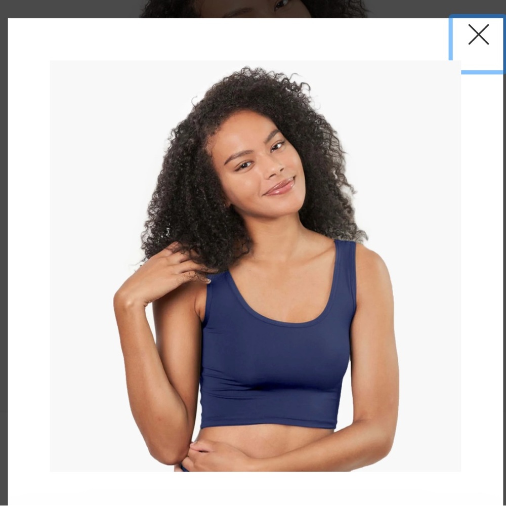 Larken Navy Blue Nursing Top